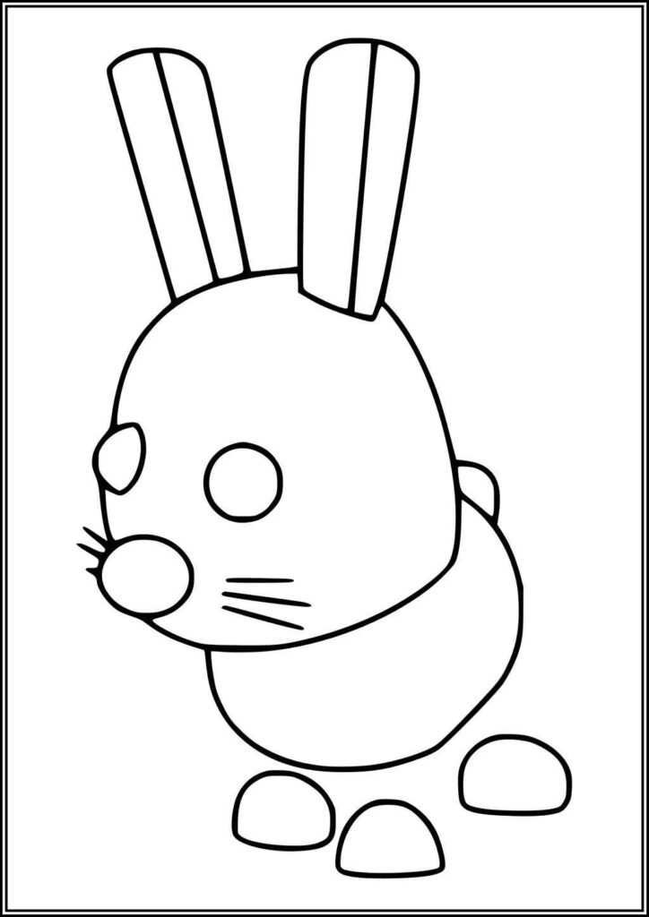 Adopt Me Bunny Coloring - TotalColoring.Com