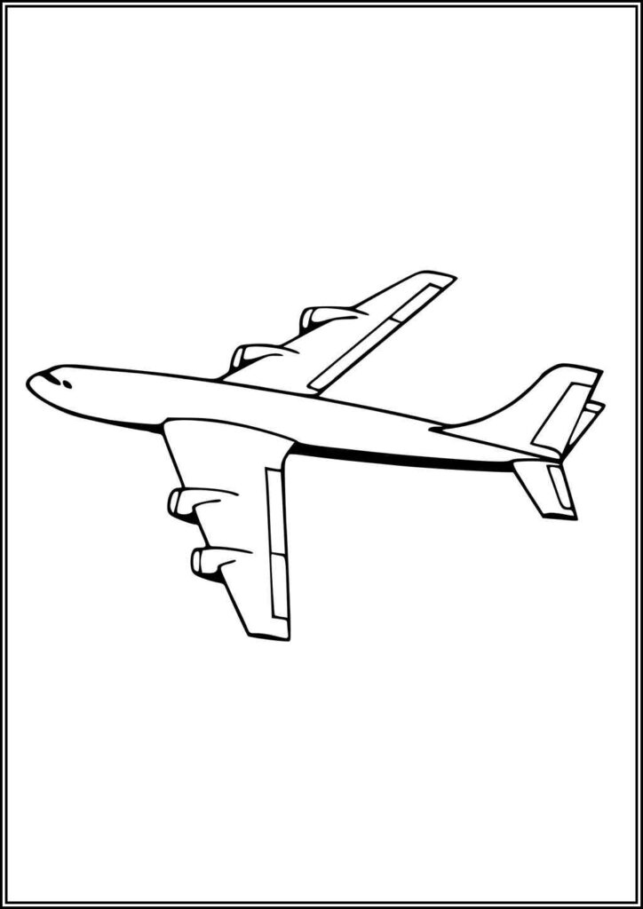 Airplane 5 Coloring - TotalColoring.Com