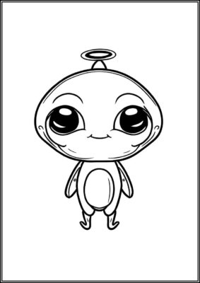 Alien Printable Coloring - TotalColoring.Com