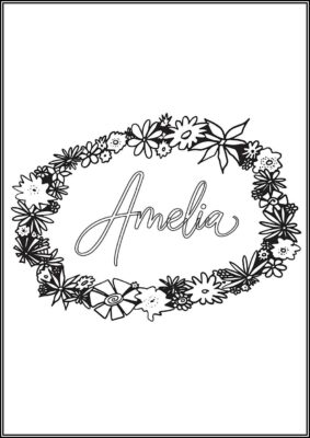 Amelia Name - TotalColoring.Com