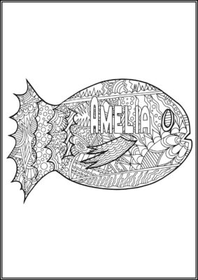 Amelia Printable - TotalColoring.Com