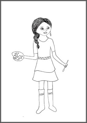 American Girl Doll Coloring - TotalColoring.Com