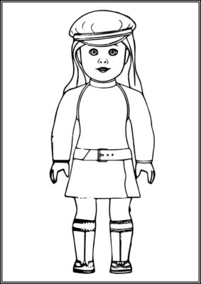 American Girl Free Printable Coloring - TotalColoring.Com