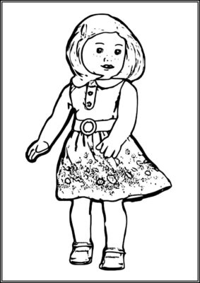 American Girl Image Coloring - TotalColoring.Com