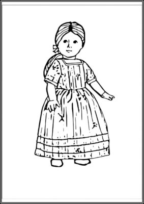 American Girl Printable Coloring - TotalColoring.Com