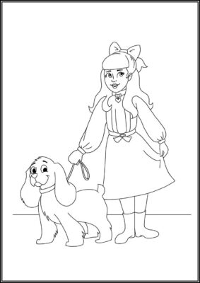 American Girl Samantha Coloring - TotalColoring.Com