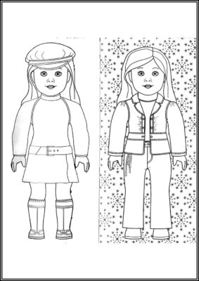 American Girls Coloring - TotalColoring.Com