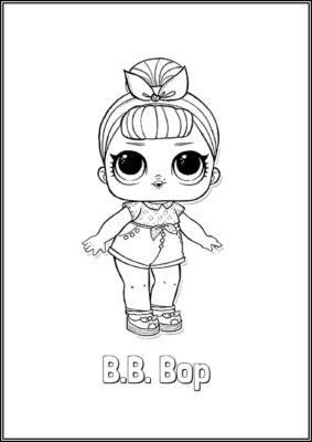 B B Bop Lol Surprise Doll Coloring - TotalColoring.Com