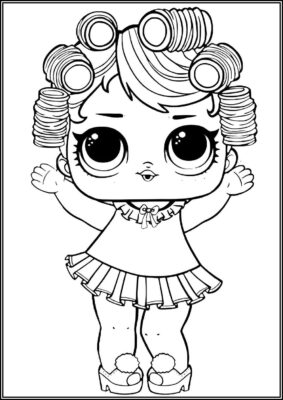 Babydoll Lol Surprise Doll Coloring - TotalColoring.Com