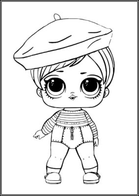 Beatnik Babe Lol Surprise Doll Coloring - TotalColoring.Com