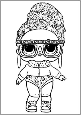 Bling Queen Lol Surprise Doll Coloring - TotalColoring.Com