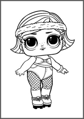 Boogie Babe Lol Surprise Doll Coloring - TotalColoring.Com