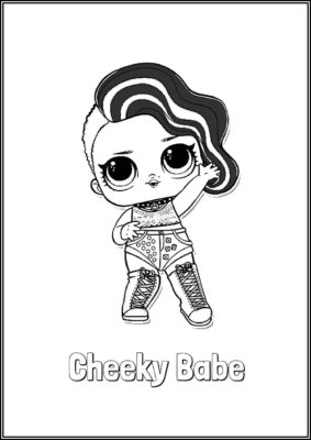 Cheeky Babe Lol Surprise Doll Coloring - TotalColoring.Com