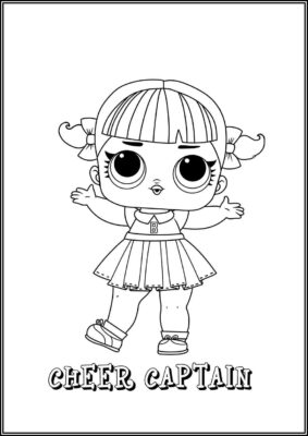 Cheer Captain Lol Surprise Doll Coloring - TotalColoring.Com