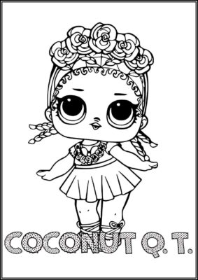 Coconut Qt Lol Surprise Doll Coloring - TotalColoring.Com