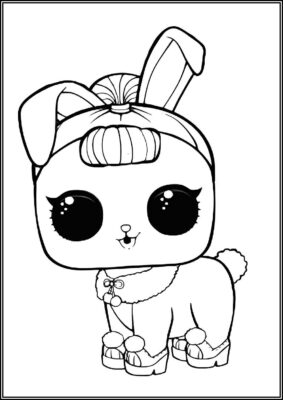 Crystal Bunny Lol Surprise Pets Coloring - TotalColoring.Com