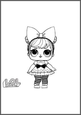 Curious Qt Lol Surprise Doll Coloring - TotalColoring.Com