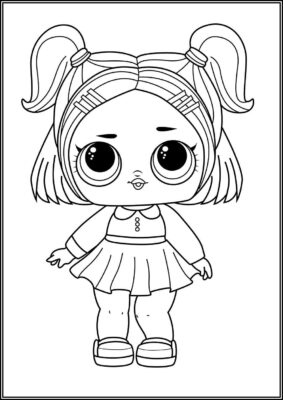 Dusk Lol Surprise Doll Coloring - TotalColoring.Com