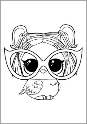 Dusk Raven Lol Surprise Pets Coloring - TotalColoring.Com