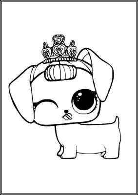 Fancy Haute Dog Lol Surprise Pets Coloring - TotalColoring.Com