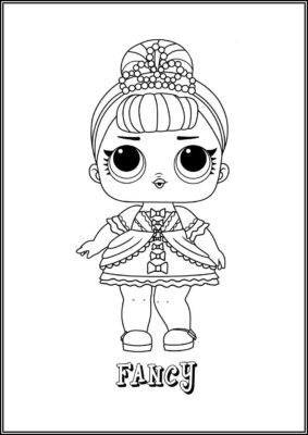 Fancy Lol Surprise Doll Coloring - TotalColoring.Com