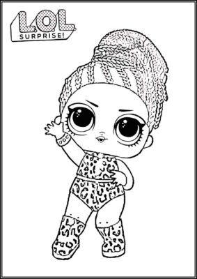 Fierce Lol Surprise Doll Coloring - TotalColoring.Com