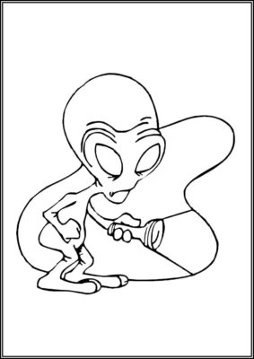 Free Alien Coloring - TotalColoring.Com