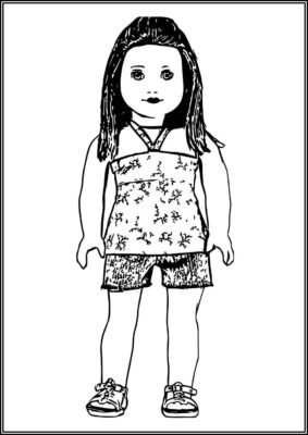 Free Printable American Girl Coloring - TotalColoring.Com