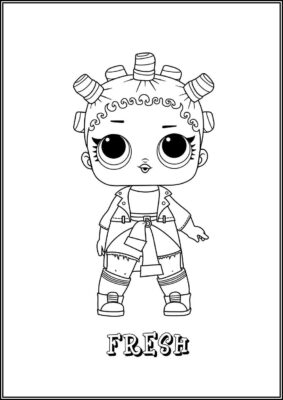 Fresh Lol Surprise Doll Coloring - TotalColoring.Com