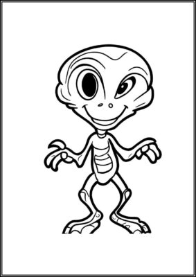 Funny Alien Coloring - TotalColoring.Com