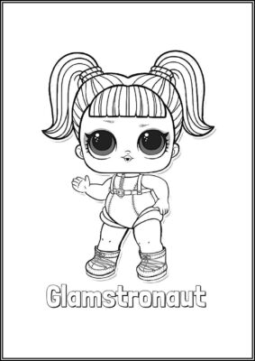 Glamstronaut Lol Surprise Doll Coloring - TotalColoring.Com