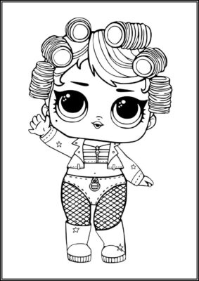 Goo Goo Queen Lol Surprise Doll Coloring - TotalColoring.Com