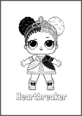 Heartbreaker Lol Surprise Doll Coloring - TotalColoring.Com