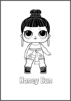 Honey Bun Lol Surprise Doll Coloring - TotalColoring.Com