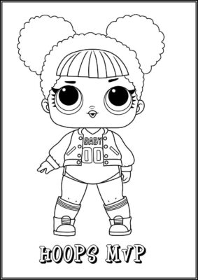 Hoops Mvp Lol Surprise Doll Coloring - TotalColoring.Com