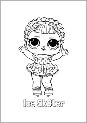 Ice Sk8ter Lol Surprise Doll Coloring - TotalColoring.Com