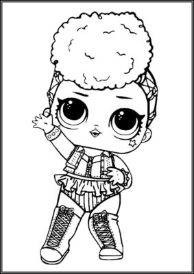 Independent Queen Lol Surprise Doll Coloring - TotalColoring.Com