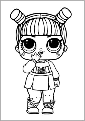 Kawaii Queen Lol Surprise Doll Coloring - TotalColoring.Com