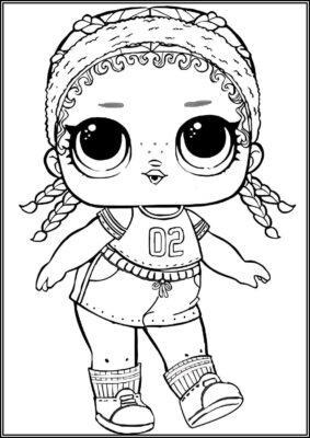 Kicks Lol Surprise Doll Coloring - TotalColoring.Com