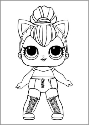 Kitty Queen Lol Surprise Doll Coloring - TotalColoring.Com