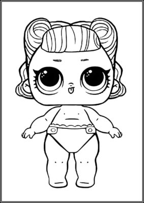 Lil Angel Lol Surprise Doll Coloring - TotalColoring.Com