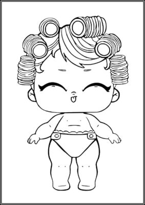 Lil Baby Goo Goo Lol Doll Coloring - TotalColoring.Com