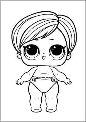 Lil Beatnik Babe Lol Surprise Doll Coloring - TotalColoring.Com