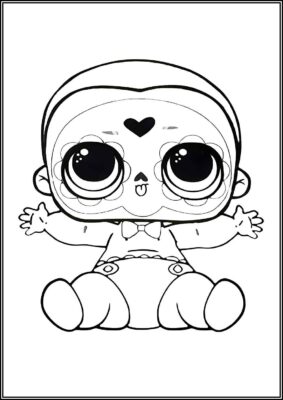 Lil Bebe Bonito Lol Doll Coloring - TotalColoring.Com