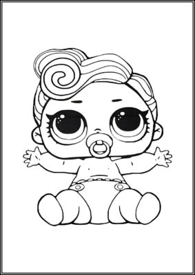 Lil Bhaddie Lol Doll Coloring - TotalColoring.Com