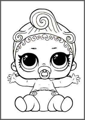 Lil Can Do Baby Lol Surprise Doll Coloring - TotalColoring.Com