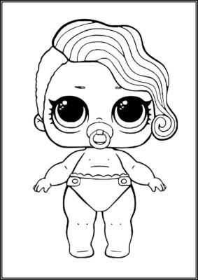 Lil Cheeky Babe Lol Surprise Doll Coloring - TotalColoring.Com