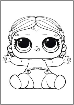 Lil Countess Lol Doll Coloring - TotalColoring.Com