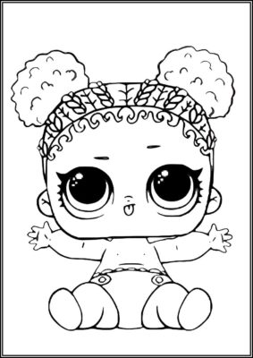 Lil Court Champ Lol Surprise Doll Coloring - TotalColoring.Com