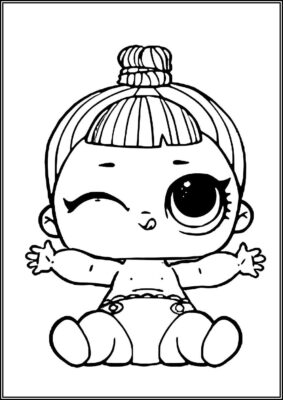 Lil Cozy Babe Lol Surprise Doll Coloring - TotalColoring.Com